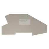 Weidmuller End plate, dark beige, 45 x 100 x 1.5mm